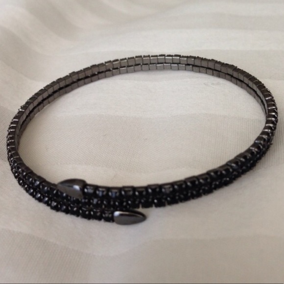 Stella & Dot Delicate Black Radiance Coil Bracelet - Picture 2 of 4